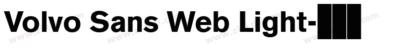 Volvo Sans Web Light字体转换